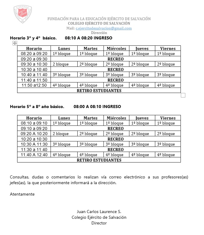 3º a 8º básico